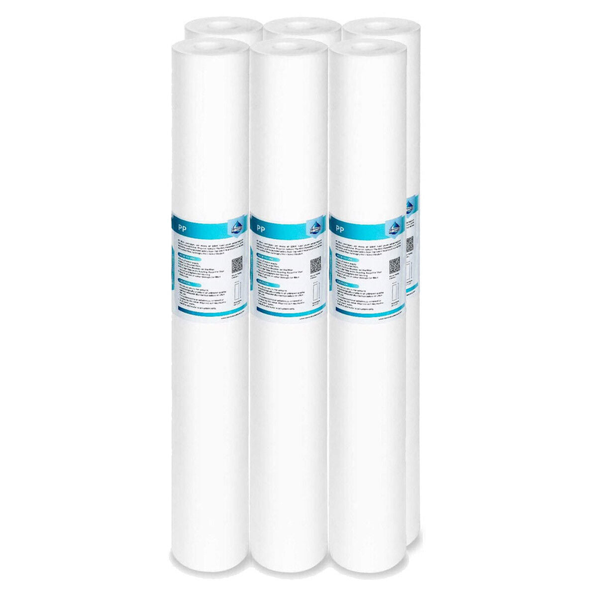 Membrane Solutions 20" x 2.5" Polypropylene PP Sediment Water Filter Replacement Cartridge for Whole House Filter System