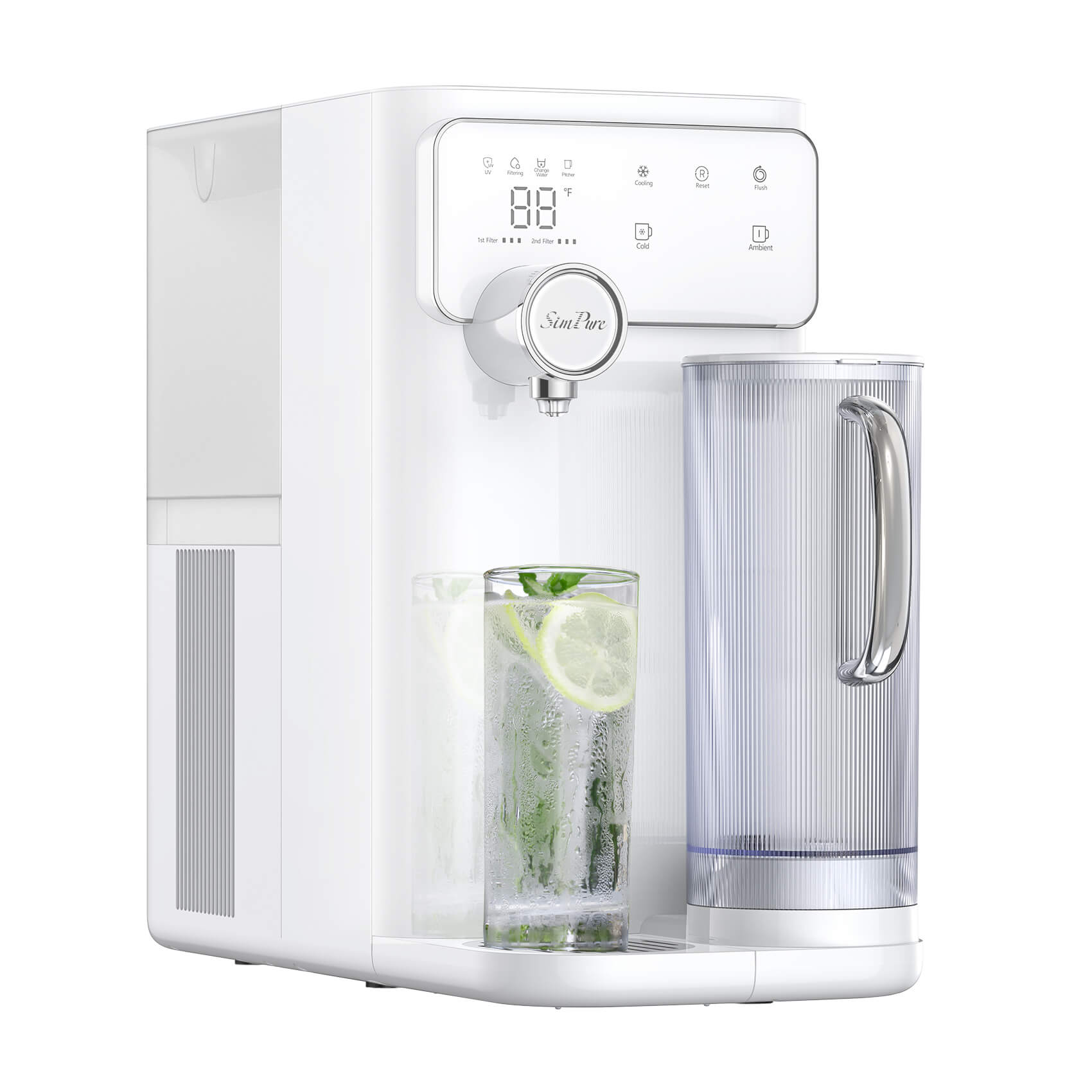 SimPure Y10C Cold Counetertop RO System Cooler Water Filter Dispenser | 5-in-1 RO+CTO+UV 7-Stage Filtration