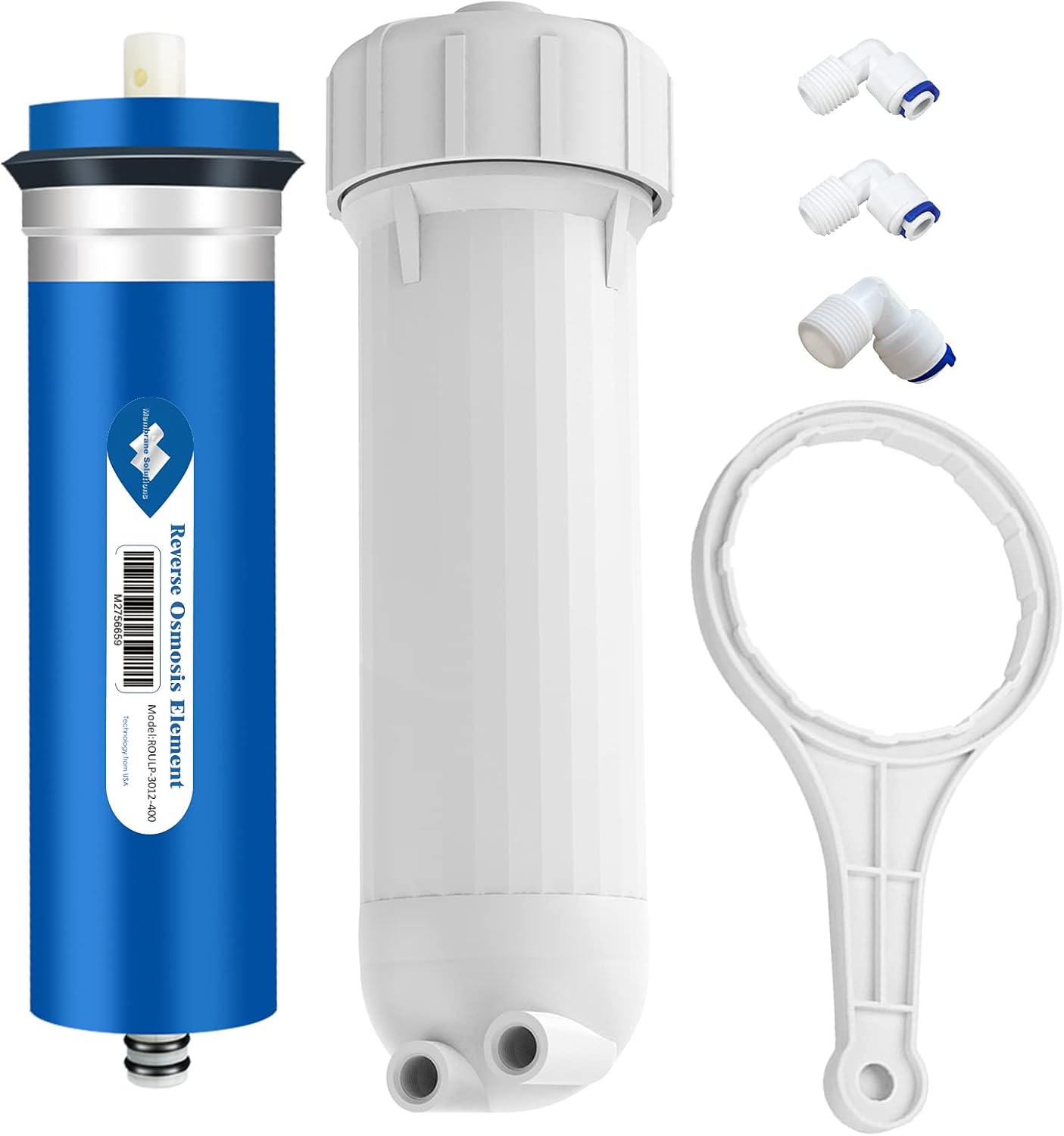 Membrane Solutions RO Membrane with Reverse Osmosis Membrane Housing Set for DIY RO Water System for Maple Syrup/Sap