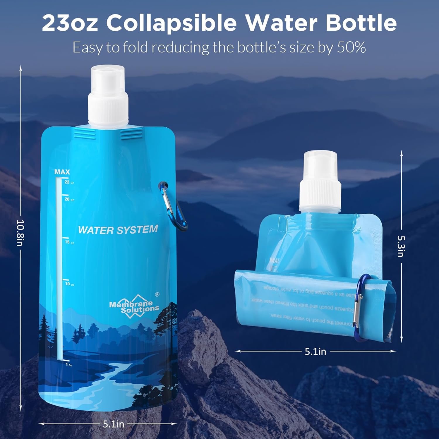 Ultimate Portable Beverage Container: Collapsible Liquid Spout Bag