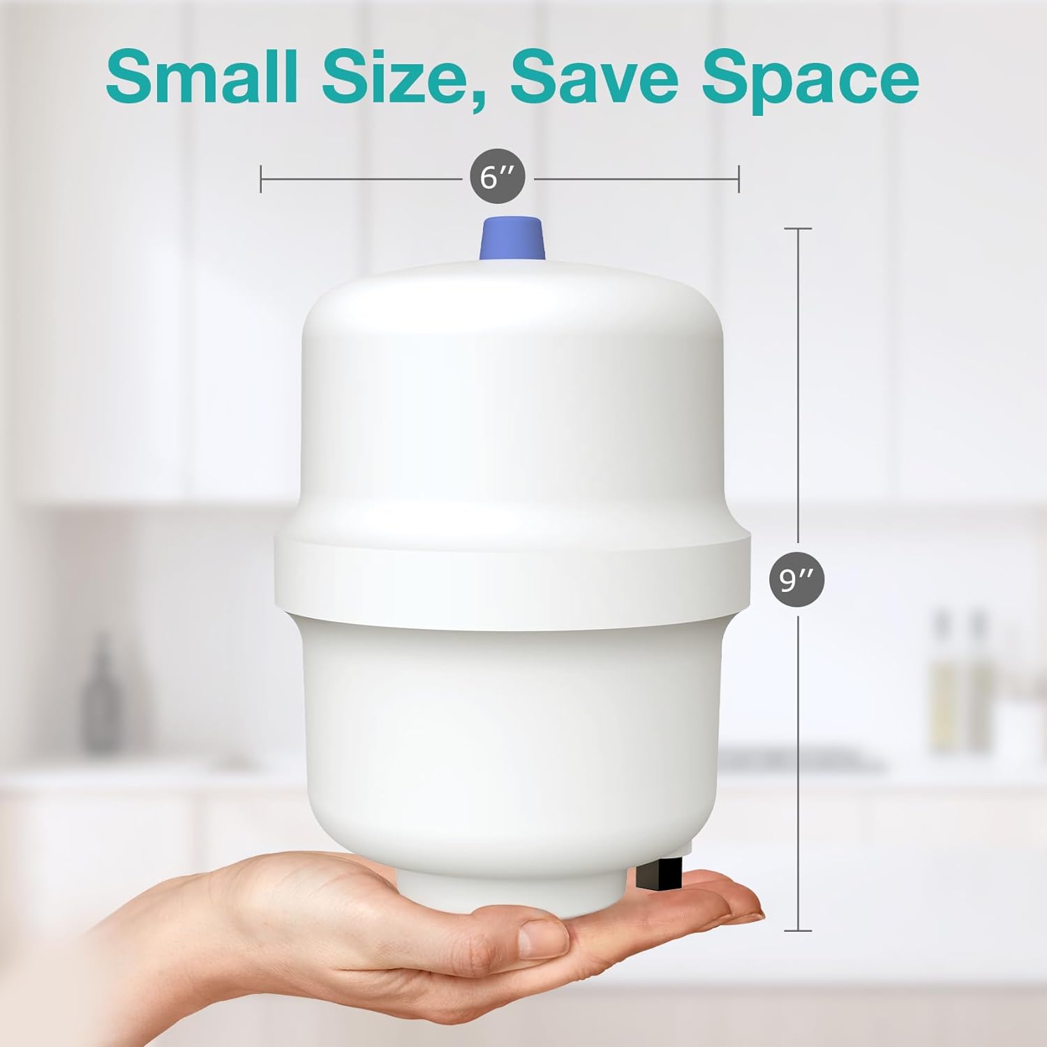 SimPure Water Pressure Tank for Tankless RO System, Refrigerator, Ice Maker with Fittings